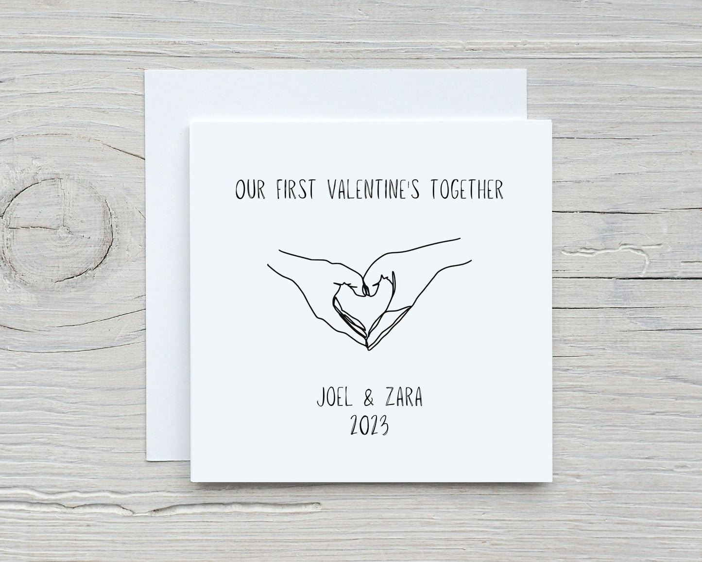 Valentines Card | Anniversary Card | Our First | Couples Card | Design 2