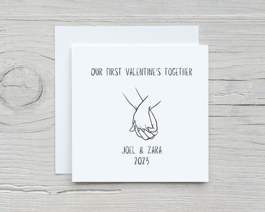 Valentines Card | Anniversary Card | Our First | Couples Card | Design 1