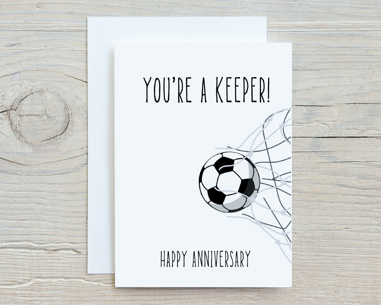 Anniversary Card | You're A Keeper | Couples Card | Football Card | Design 2