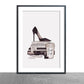 Grey Boss Lady Print | High Heel Shoe Print | Office Print