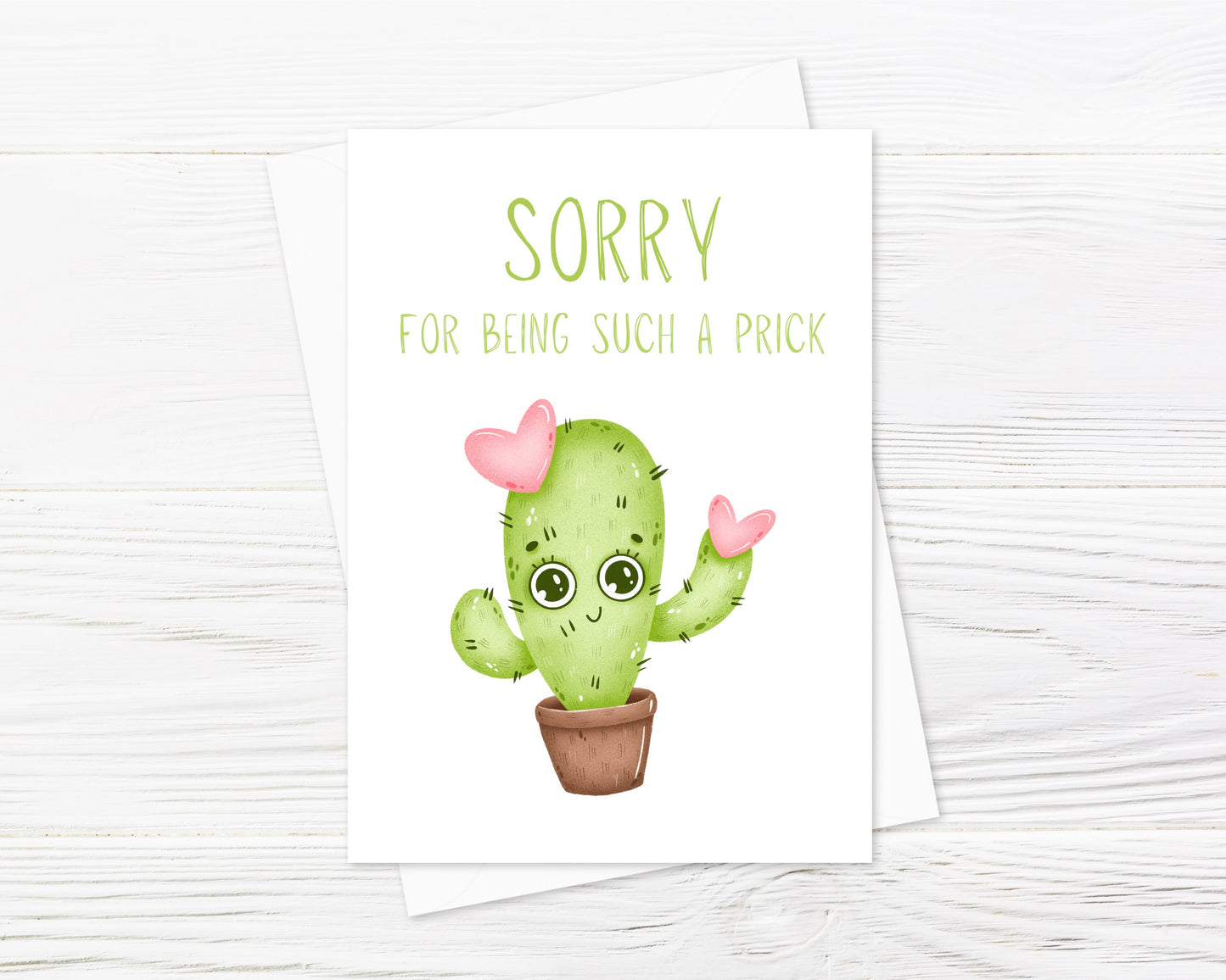 Sorry Card | Sorry For Being Such A Prick | Funny Card | Design 2