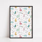 Children's Prints | Dinosaur Print | Kids Print | Bedroom Print