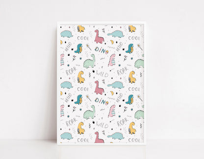 Children's Prints | Dinosaur Print | Kids Print | Bedroom Print