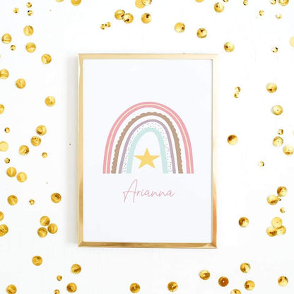 Personalised Print | Rainbow Print | Nursery Print