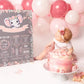 Personalised Coral Pink Elephant Welcome Board Sign | Elephant First Birthday Board | Birthday Party Sign | Elephant Party Theme | A4, A3, A2