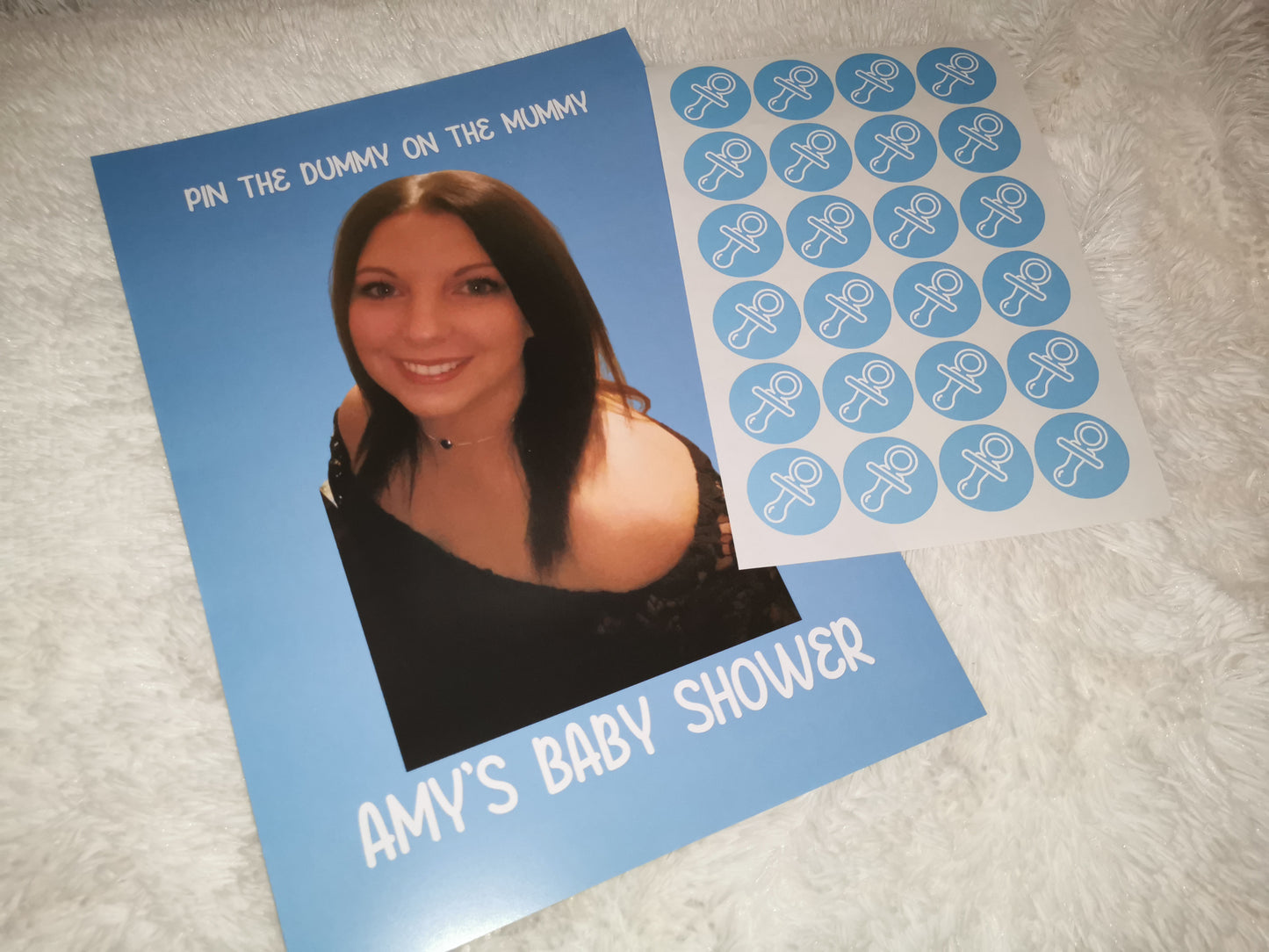 Baby Shower Game | Pin The Dummy On The Mummy | Baby Shower Ideas