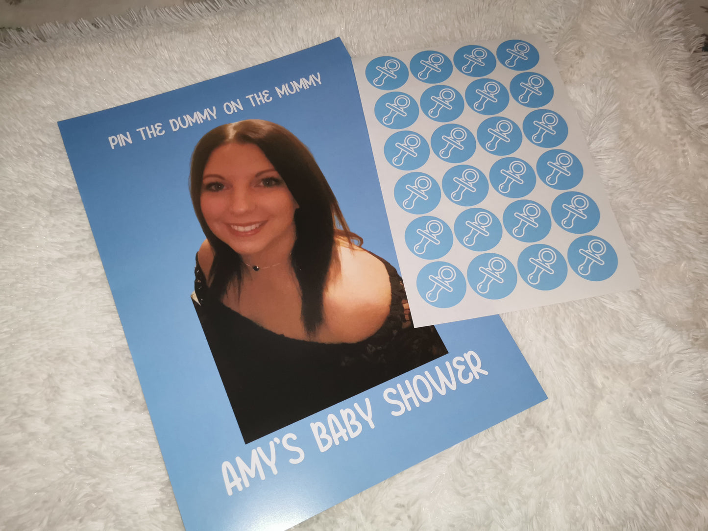 Baby Shower Game | Pin The Dummy On The Mummy | Baby Shower Ideas