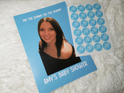 Baby Shower Game | Pin The Dummy On The Mummy | Baby Shower Ideas