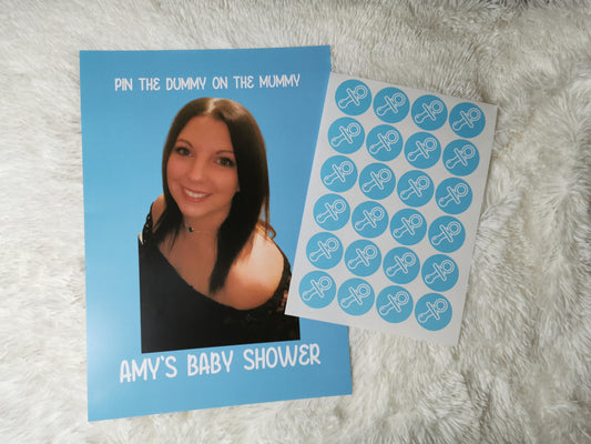 Baby Shower Game | Pin The Dummy On The Mummy | Baby Shower Ideas