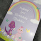 Personalised Birthday Card | Age Card | Dinosaur Rainbow Card | Custom Name Card