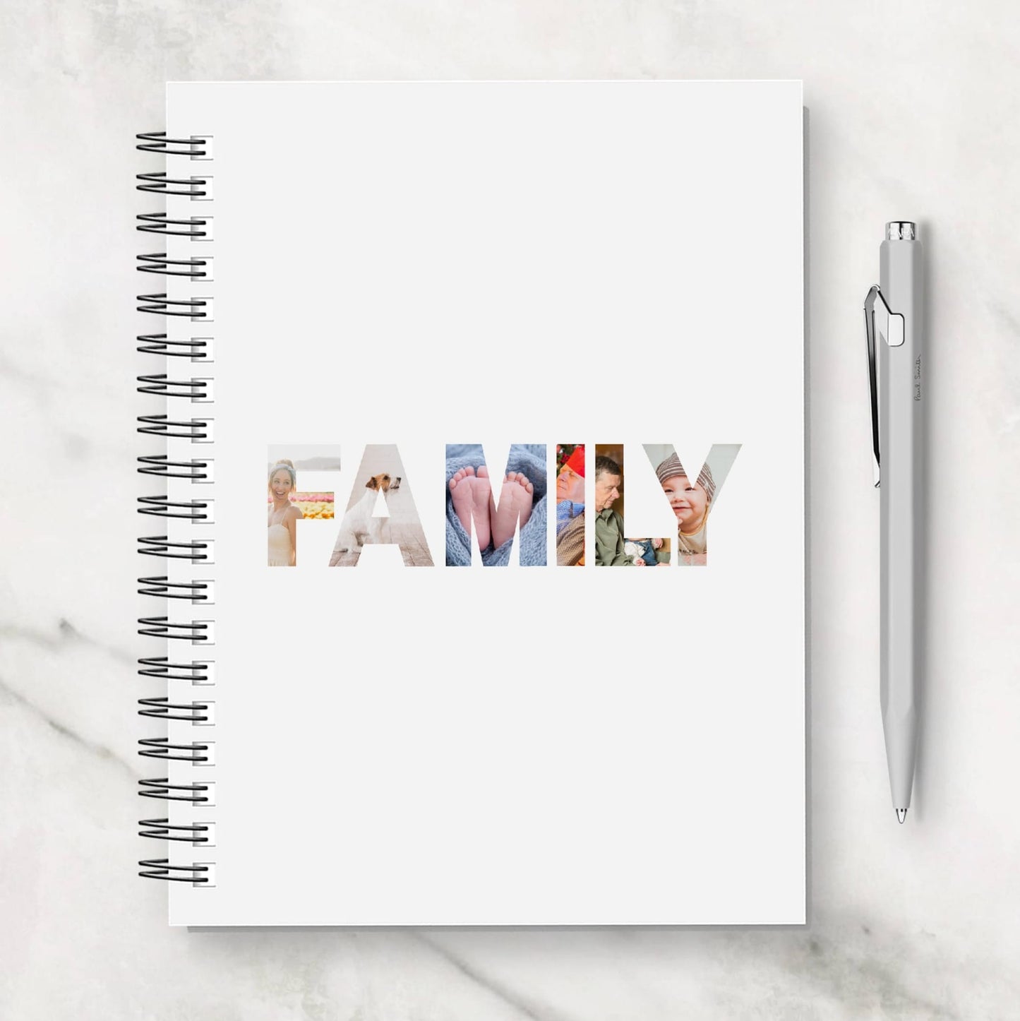 Family Notebook | Personalised Family Image Notebook | Family Planner