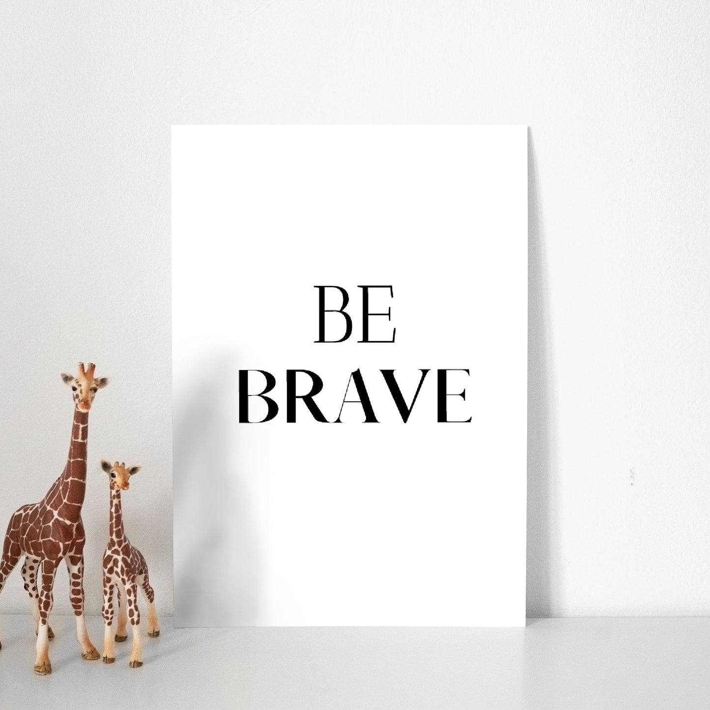 Quote Print | Be Brave | Bedroom Print