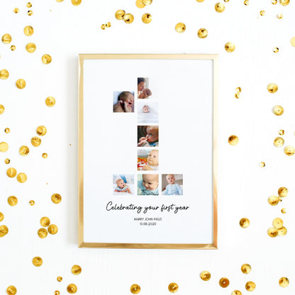 1st Birthday Print | First Birthday | Personalised Print