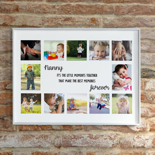 Nanny Print | Personalised Nanny Gift | Grandchildren Photo Print