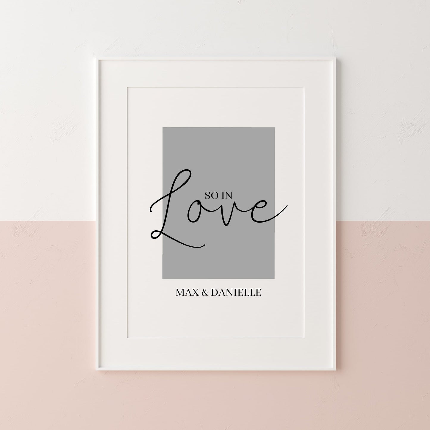 Couples Print | So In Love | Love Print | Personalised Name Print