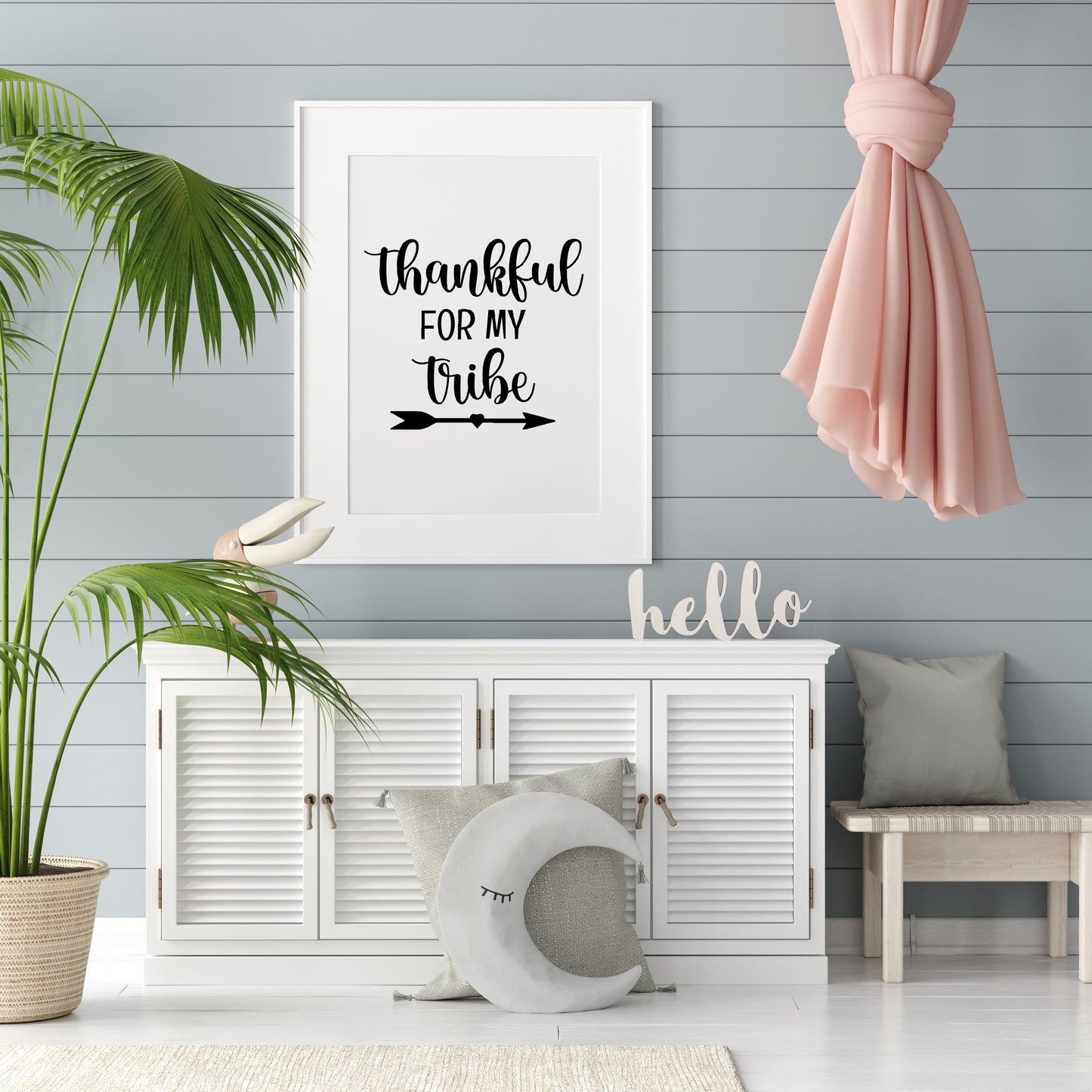 Family Print | Thankful For My Tribe | Quote Print