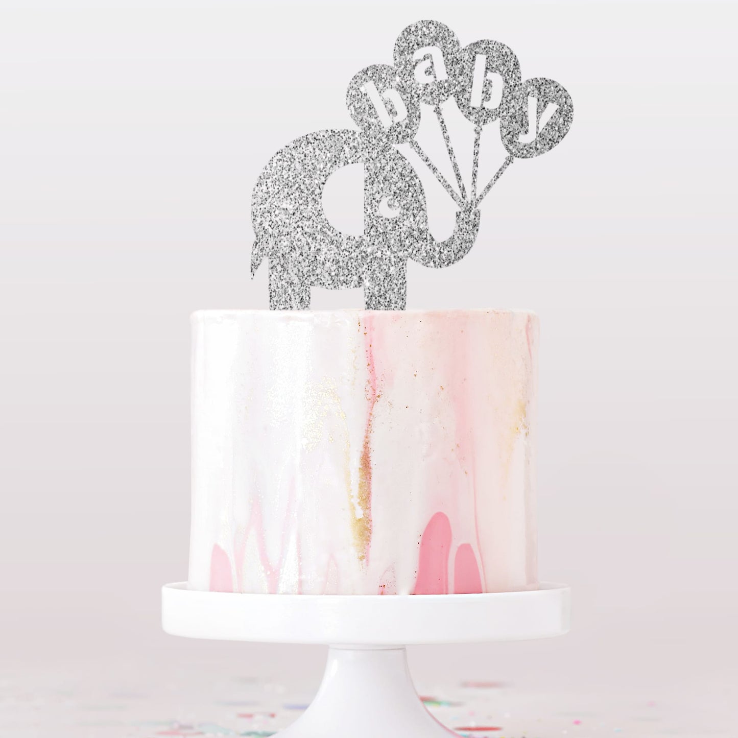 Elephant Cake Topper | Baby Shower Cake Topper | Baby Shower Party Supplies