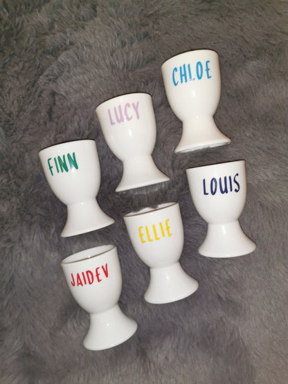 Personalised Egg Cup Sticker | *Sticker Only* | Personalised Easter Gift | Decal Only