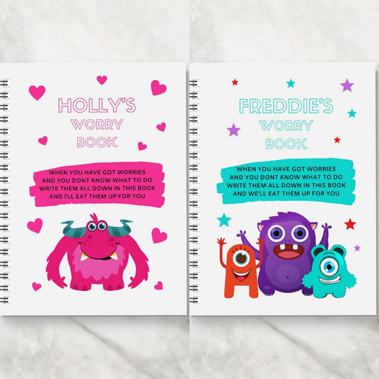 Children's Notebook | Personalised Worry Book | Children's Planner