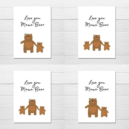 Mothers Day Card | Love You Mama Bear | Cute Card