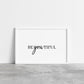 Quote Print | BeYOUtiful | Positive Print | Motivational Print | Inspirational Print