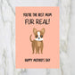 SALE - Mothers Day Card | You're The Best Mum, Fur Real! | Cute Dog Mum Card