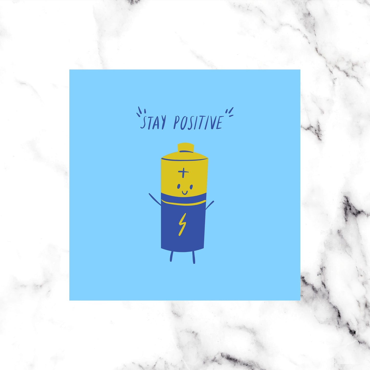Thinking Of You Card | Stay Positive | Cute Card | Motivational Card | Positive Card
