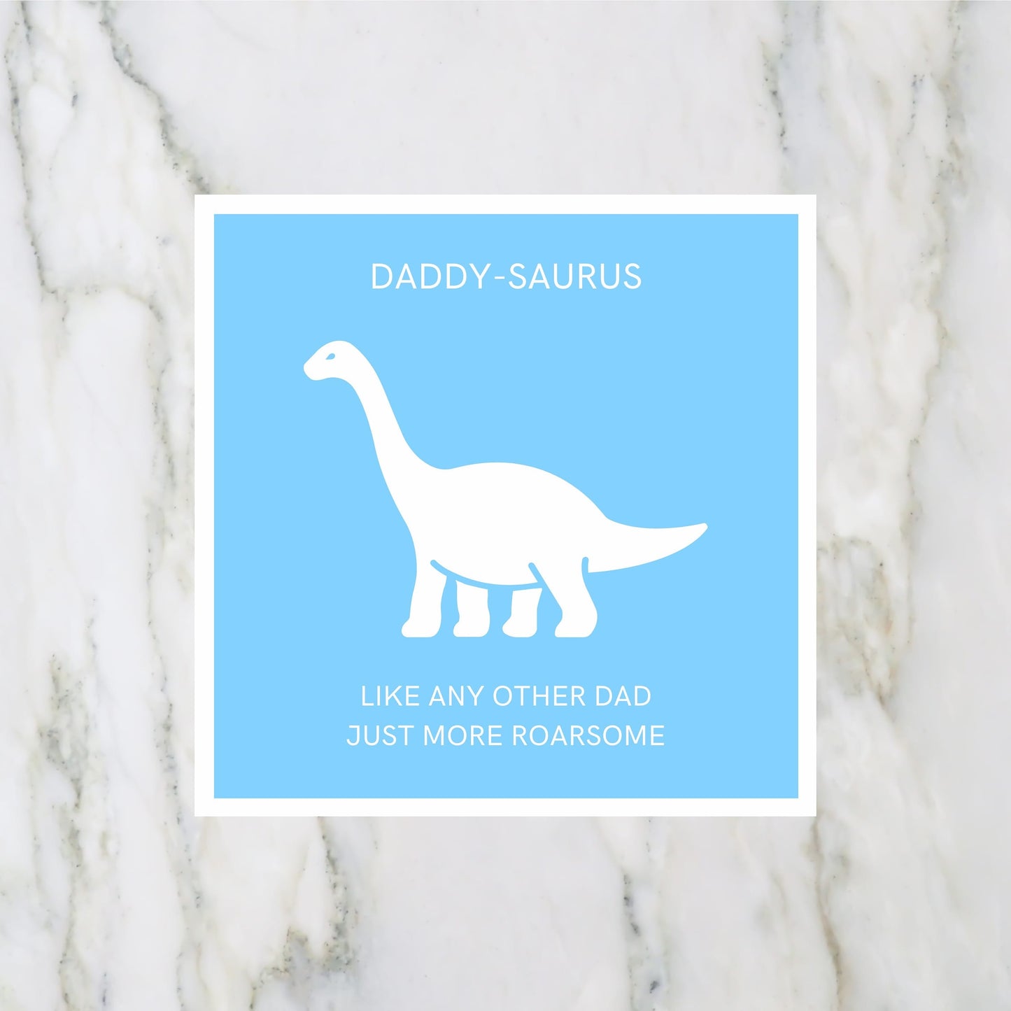 Fathers Day Card | Daddy-saurus | Cute Dinosaur Dad Card
