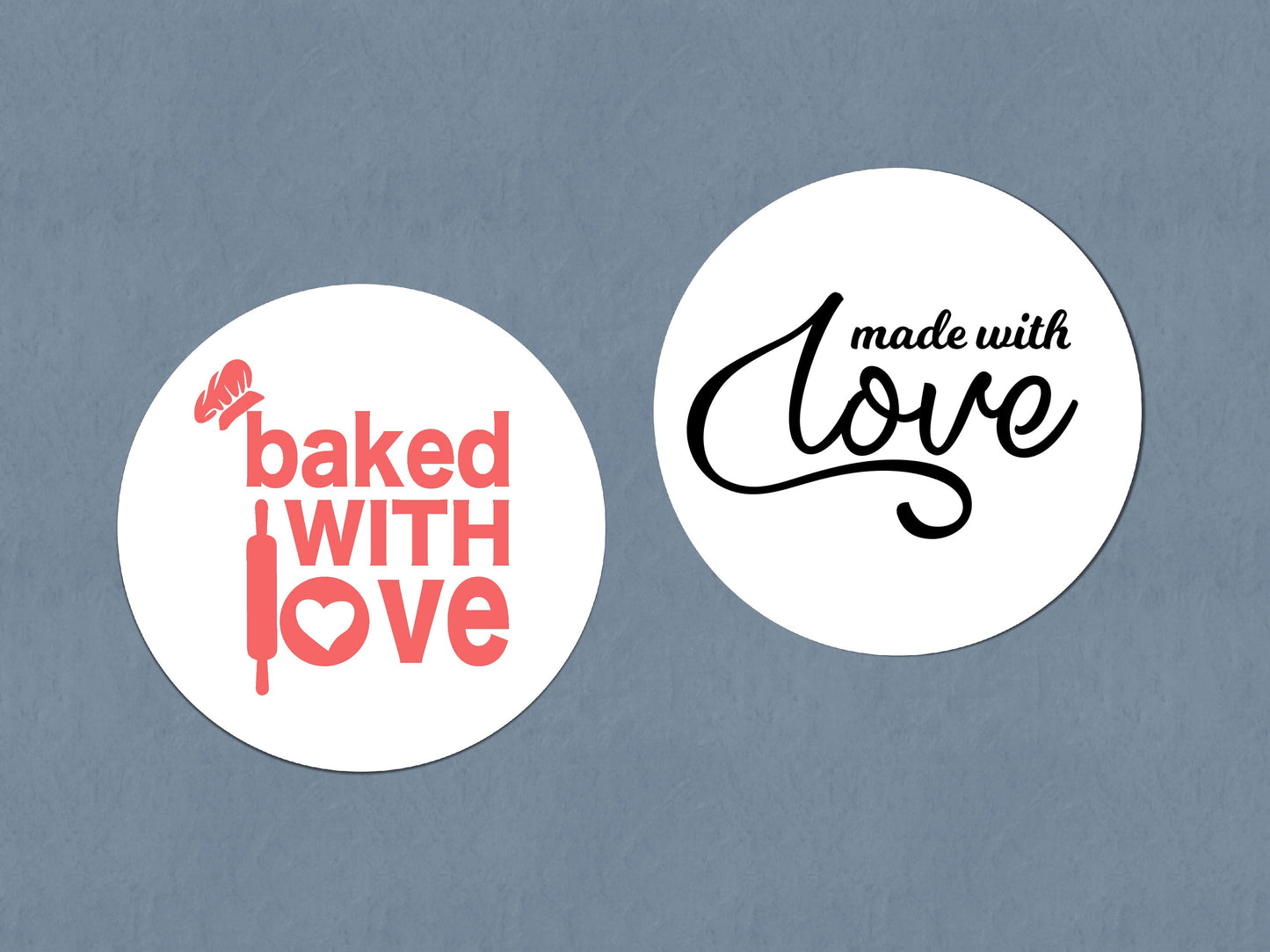 Business Stickers | Sticker Sheet | Made With Love Stickers | Baked With Love Stickers