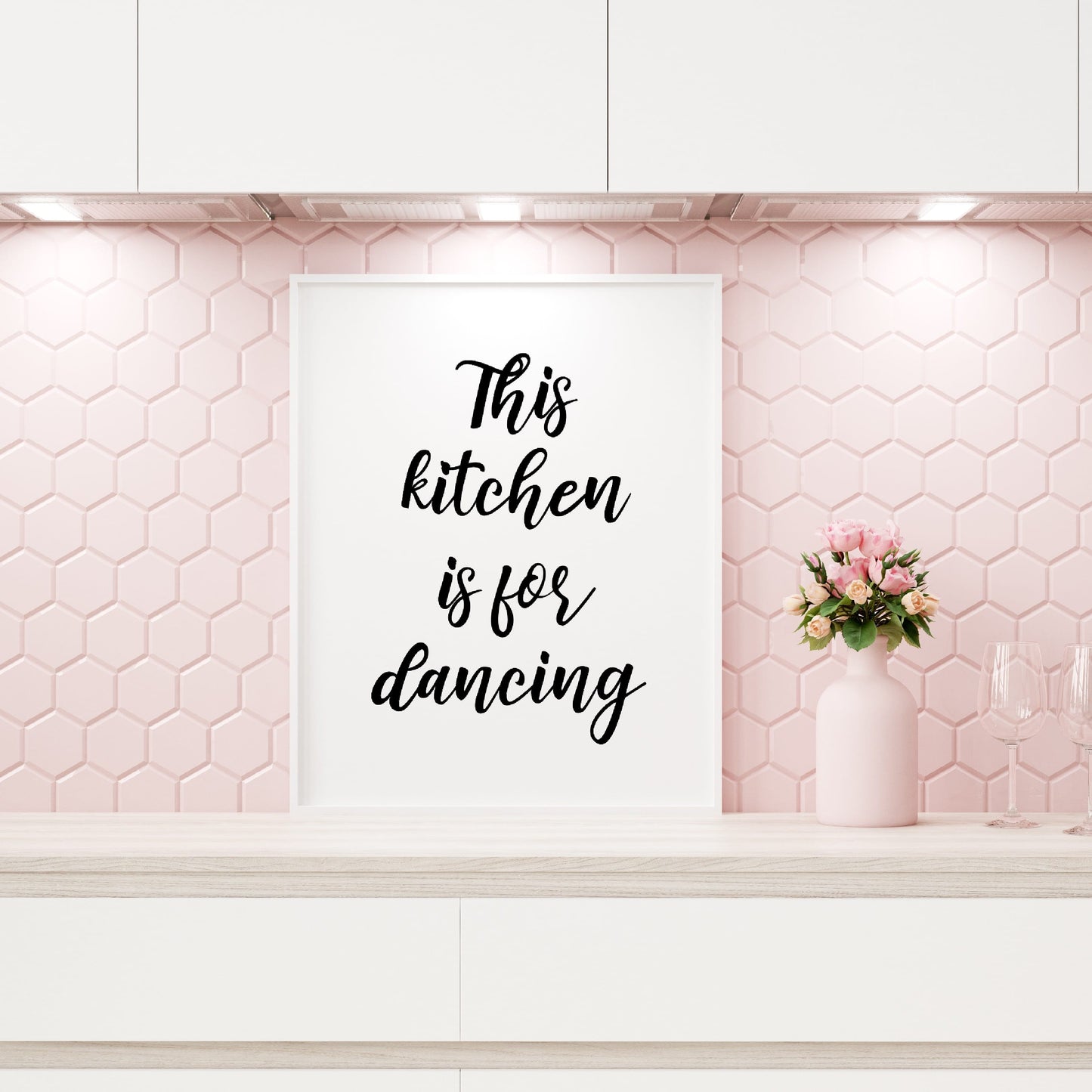 Kitchen Print | This Kitchen Is For Dancing - Quote Print