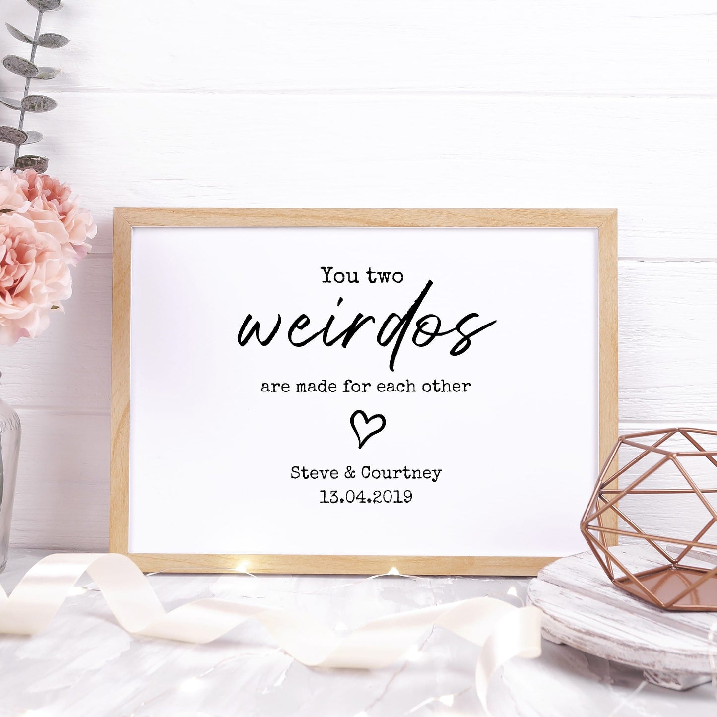 Couples Print | You Two Weirdos | Personalised Print | Wedding Print | Anniversary Print | Valentines Day Print