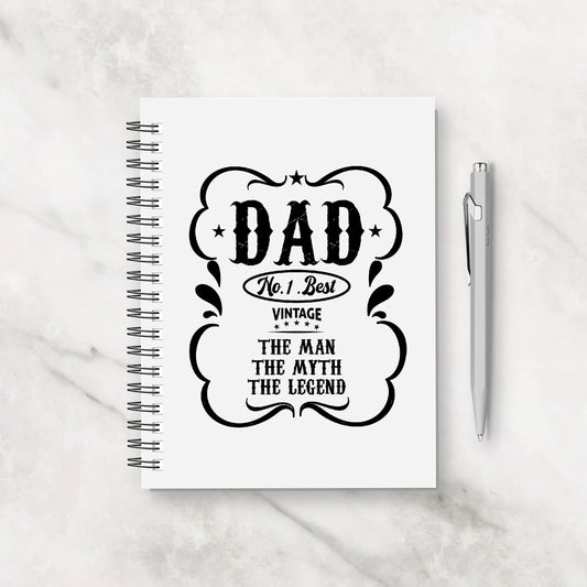 Dad Notebook | The Man, The Myth, The Legend | No 1 Best Dad Notebook | Dad Gift