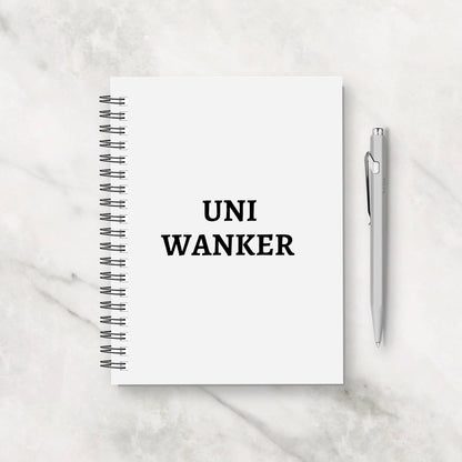 Uni Notebook | University Stationery | Uni Wanker | Funny Notebook