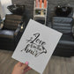 Salon Print | Love Is In The Hair | Hairdressing Print | Hair Quote
