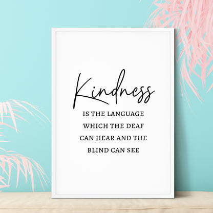 Quote Print | Kindness | Positive Print | Motivational Print | Inspirational Print
