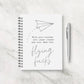 Funny Notebook | Fold Your Worries Into Paper Planes And Turn Them Into Flying Fucks | Pink Grey Notebook Gift