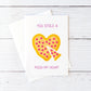 Valentines Card | Anniversary Card | You Stole A Pizza My Heart | Couples Card | Love Card | Design 1