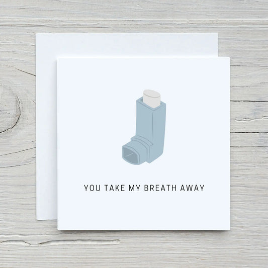 Valentines Card | Anniversary Card | You Take My Breath Away | Couples Card | Love Card