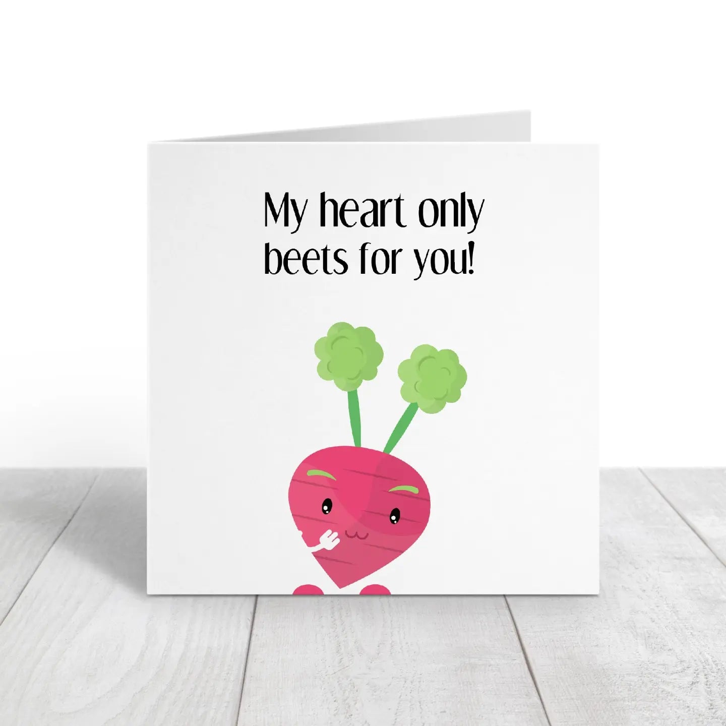 Valentines Card | Anniversary Card | My Heart Only Beets For You | Funny Card | Couples Card