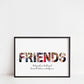 Friendship Print | Personalised Friend Image Design | Friend Gift - Dinky Designs