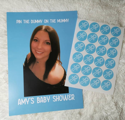 Baby Shower Game | Pin The Dummy On The Mummy | Baby Shower Ideas