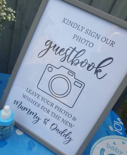 Baby Shower Print | Mummy & Daddy Guestbook | Baby Shower Decor