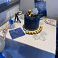 Navy Blue & Gold Welcome Board Sign | Personalised Birthday Board | Birthday Party Sign | A4, A3, A2