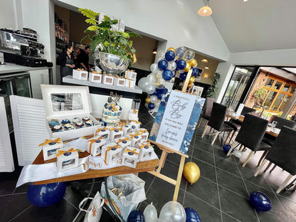 Personalised Navy Blue & Gold Welcome Board Sign | Baby Shower Board | Christening Board | Baby Shower Sign | Party Sign | A4, A3, A2