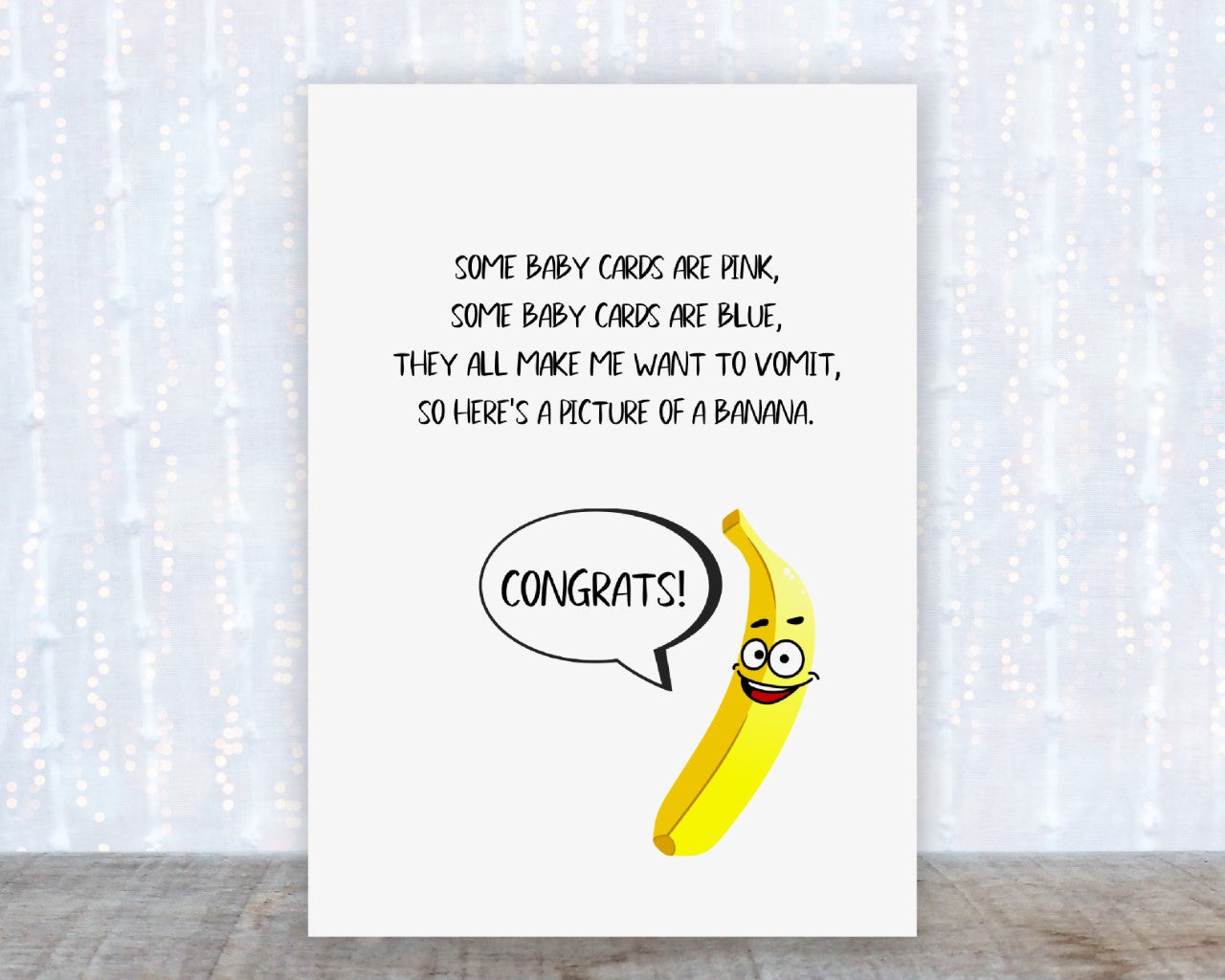 New Baby Card | Some Baby Cards *Funny Fruit* | Joke Card | Funny Card | Baby Shower Card