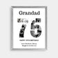 Grandad Print | Personalised Happy Birthday Grandad | Grandad Birthday Gift - Dinky Designs