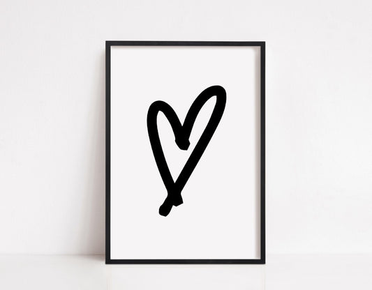 Heart Print (Design 5) | Image Print | Clipart Print