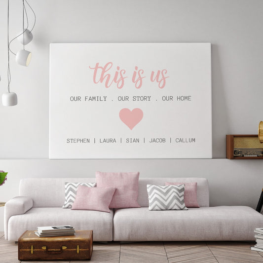 Quote Print | This Is Us | Personalised Print | Family Print
