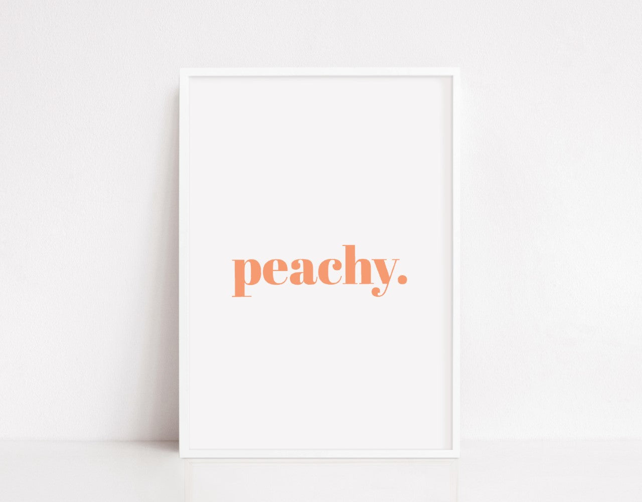 Quote Print | Peachy | Word Print