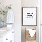 Bathroom Print | Relax, Soak, Unwind | Quote Print | Bathroom Decor - Dinky Designs